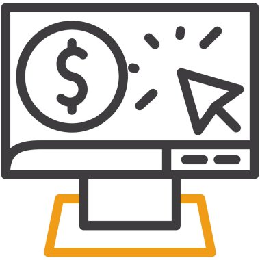 para çevrimiçi pazarlama simgesi