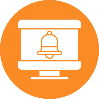 Bilgisayar. Web simgesi basit illüstrasyon