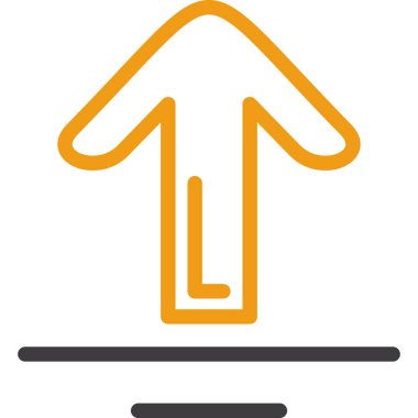 Simge yukarı yön ok