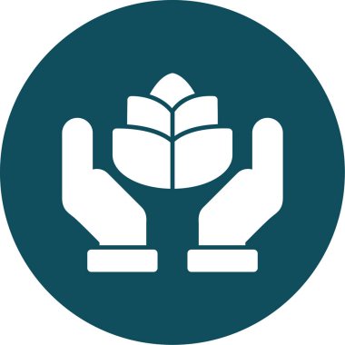 Büyüyen bitki simgesi vektör illüstrasyonu