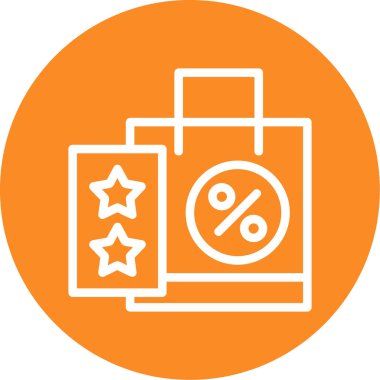 İndirim. Web simgesi basit illüstrasyon