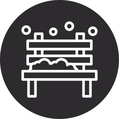 Bank bank ikonu dış hatlar tarzında