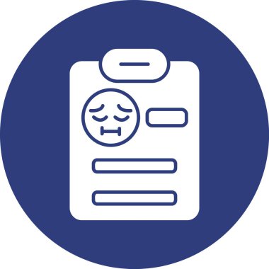 Üzücü. Web simgesi basit illüstrasyon