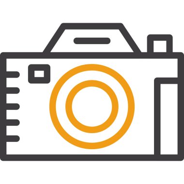 fotoğraf makinesi simgesi ana hat biçiminde