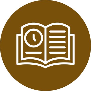 Kitap. Web simgesi basit illüstrasyon