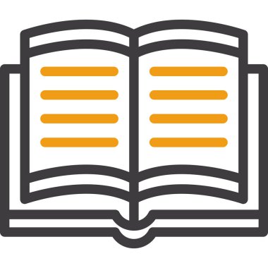 kitap simgesi vektör illüstrasyonu