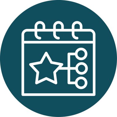 Yıldız simgesinin vektör illüstrasyonu