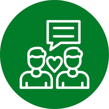 Kalp. Web simgesi basit illüstrasyon