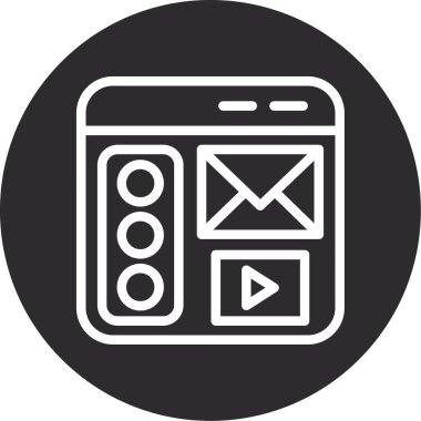 seo modern simgesinin vektör illüstrasyonu