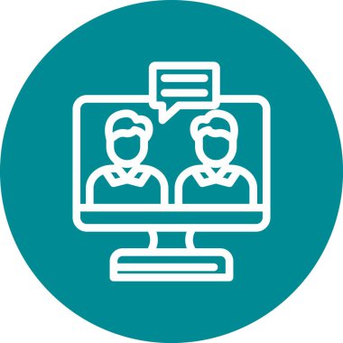 İş ve finans simgesinin vektör illüstrasyonu