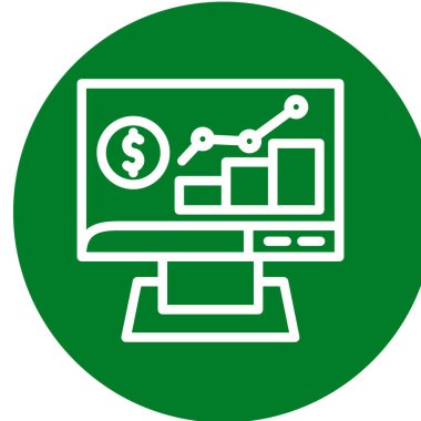 Modern bilgisayar simgesinin vektör illüstrasyonu