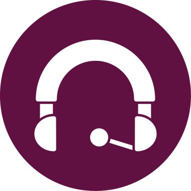 kulaklık simgesi vektör illüstrasyonu