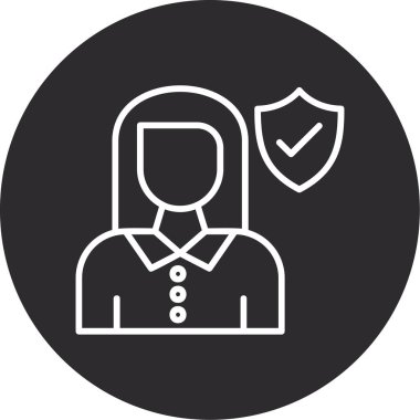 Rozet rozet ikonu vektör illüstrasyonu