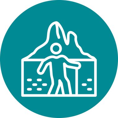 İnsan simgesinin vektör illüstrasyonu