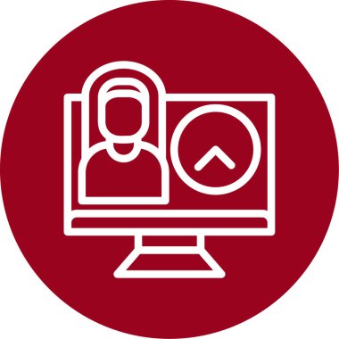 Dizüstü bilgisayar simgesi vektör çizimi