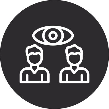 vizyon vektör simgesi modern basit illüstrasyon