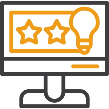 derecelendirme vektörü glyph düz simgesi