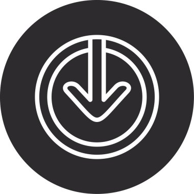 ok simgesi vektör illüstrasyonu