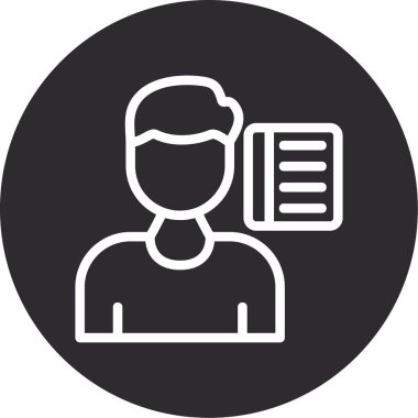 İnsan simgesinin vektör illüstrasyonu