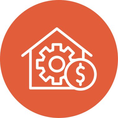 Bir simgenin vektör illüstrasyonu