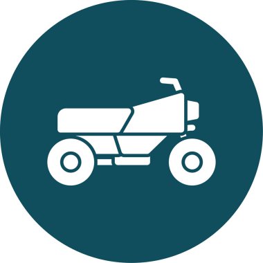 Bir traktör simgesinin vektör illüstrasyonu