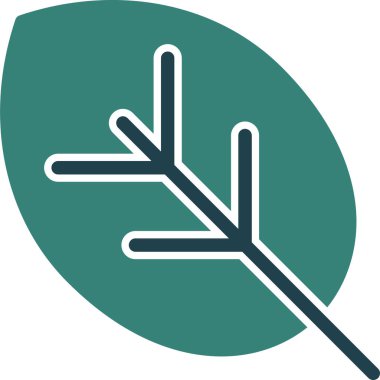 Bir ağaç simgesinin vektör illüstrasyonu