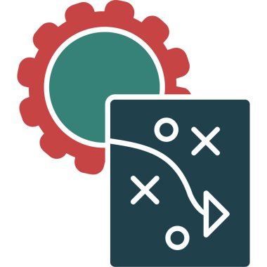 Tek bir izole simgenin vektör illüstrasyonu