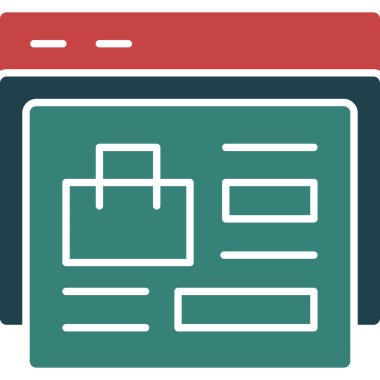 Web tarayıcı simgesi vektör illüstrasyonu