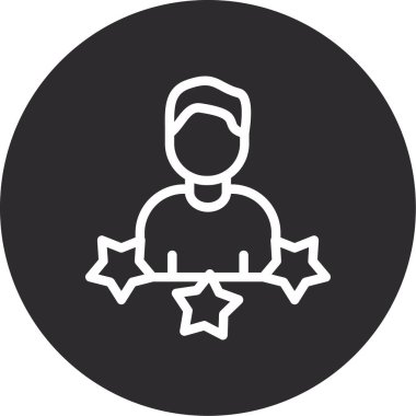 Bir insan simgesinin vektör illüstrasyonu