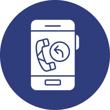 Telefon var. Web simgesi basit illüstrasyon