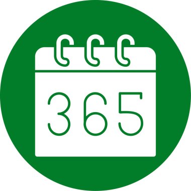 Dolu tasarım özet biçimi ile takvim 5 4 simgesi