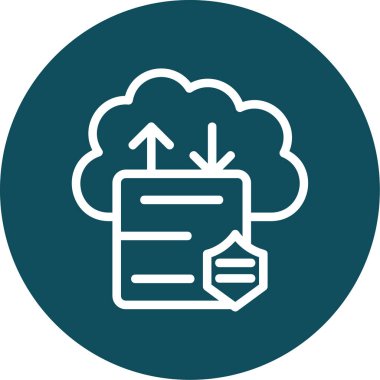 İndirme simgesinin vektör illüstrasyonu