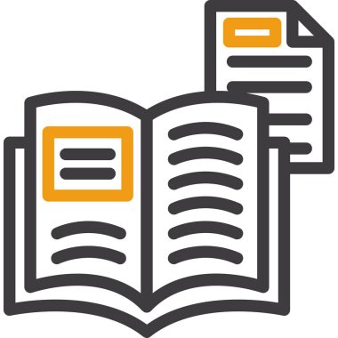 kitap simgesi vektör illüstrasyonu