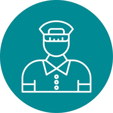 Polis simge vektör çizim