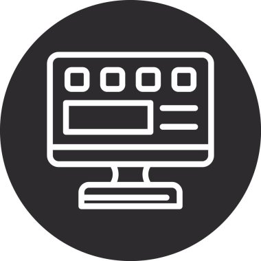 seo modern simgesinin vektör illüstrasyonu