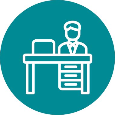 İş simgesinin vektör illüstrasyonu