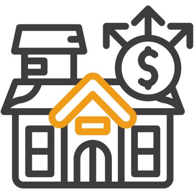 house dollar simgesi, vektör tasarımı