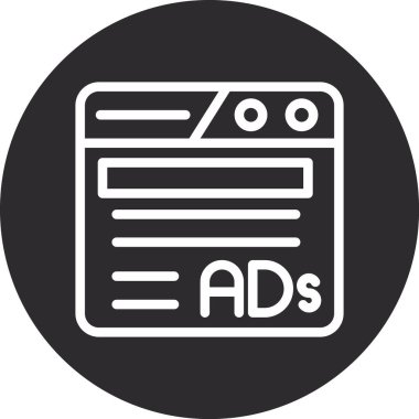 reklam ikonu, basit biçim