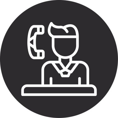 Müşteri arıyor. Web simgesi basit illüstrasyon