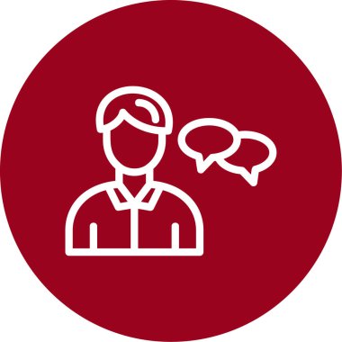 avatar. Web simgesi basit illüstrasyon