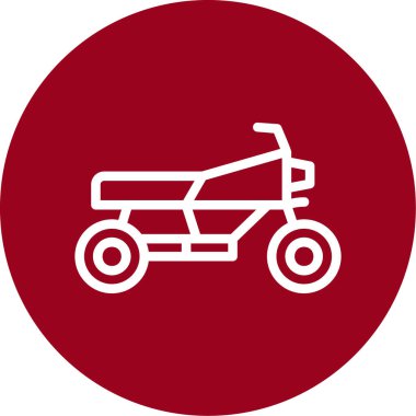 Modern traktörün vektör çizimi