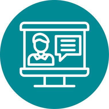 Bilgisayar. Web simgesi basit illüstrasyon