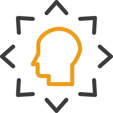 Taslak biçiminde fikir başı profil simgesi