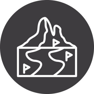 Bir haritanın vektör illüstrasyonuName