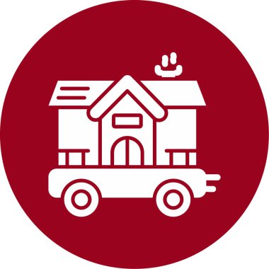 Bir kamyon simgesinin vektör çizimi