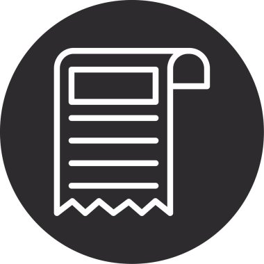 belge simgesi, vektör çizimi