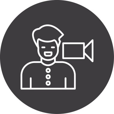 Bir insan simgesinin vektör illüstrasyonu