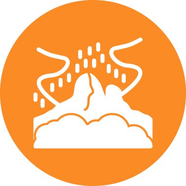 Bulut simgesi vektör illüstrasyonu