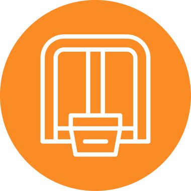 Fırça. Web simgesi basit tasarım