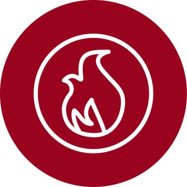 Ateş simgesinin vektör illüstrasyonu